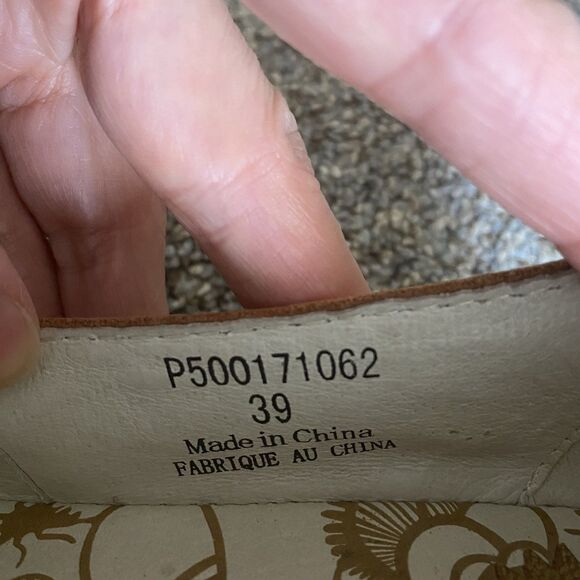 Fly London Yoza Wedge Shoes Women 8-8.5/39 Gold Metallic Fairy Party Comfort - Picture 13 of 13